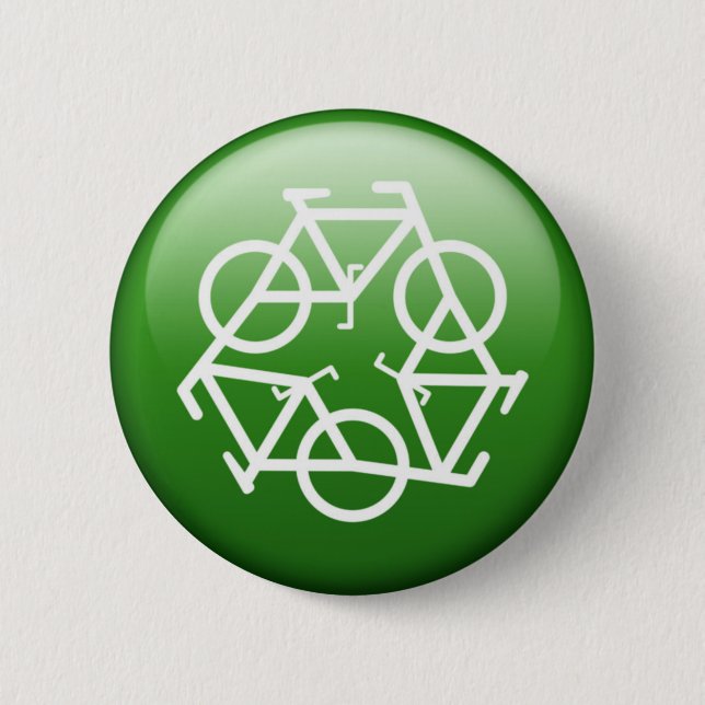 ReBicycle Green Button (Front)