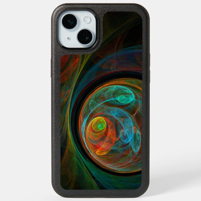 Rebirth Abstract Art iPhone 15 Plus Case (Back)