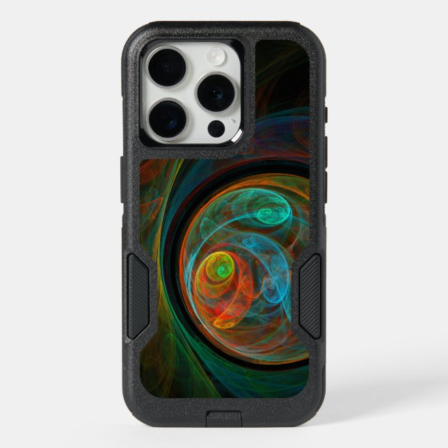 Rebirth Abstract Art iPhone 15 Pro Case (Back)