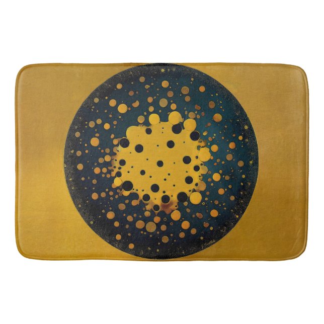 Rebirth – Abstract Circle Of Emergence Bath Mat (Front)
