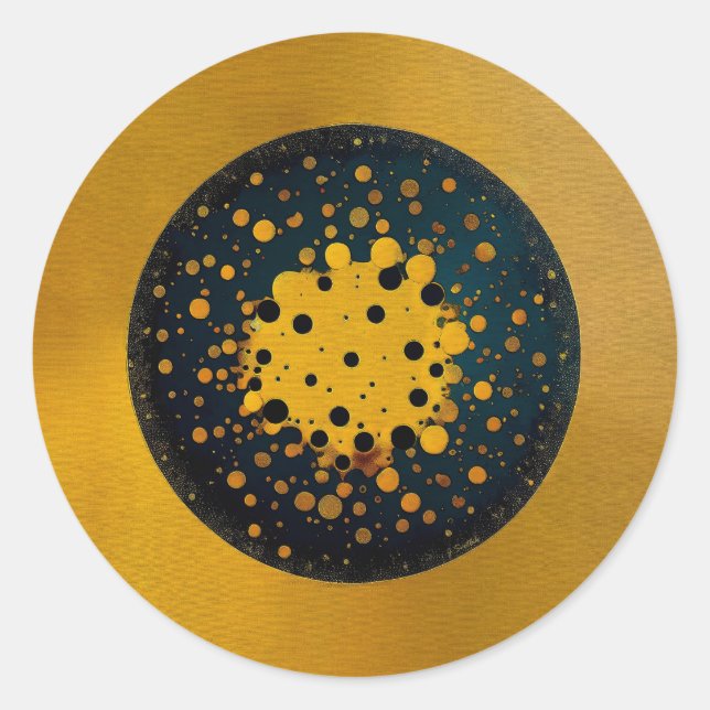 Rebirth – Abstract Circle Of Emergence Classic Round Sticker (Front)