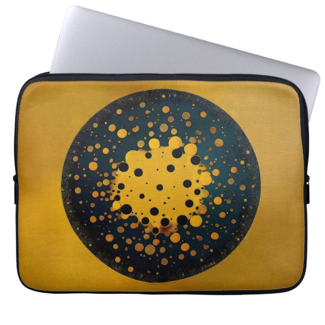 Rebirth – Abstract Circle Of Emergence Laptop Sleeve (Front)