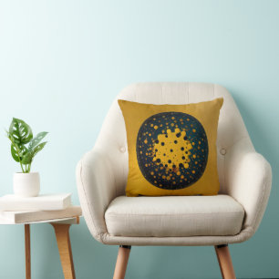 Rebirth – Abstract Circle Of Emergence Throw Pillow