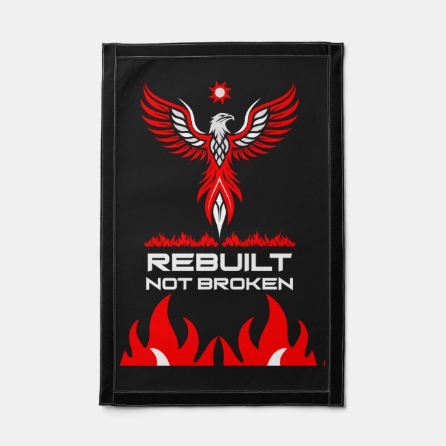Rebirth And Strength Phoenix Pennant (Front)