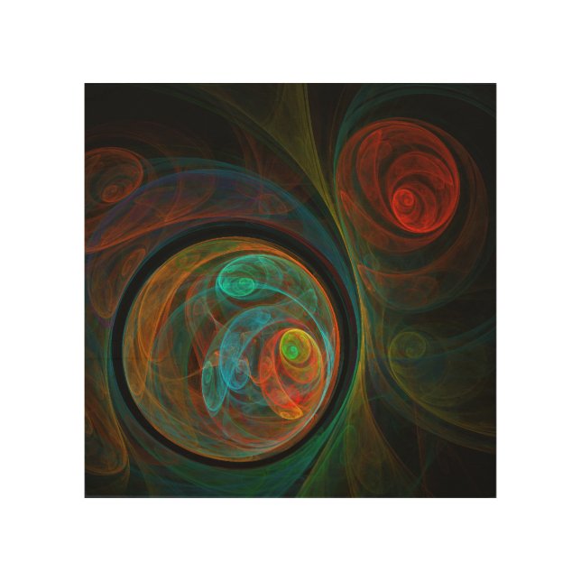 Rebirth Blue Abstract Art (Front)