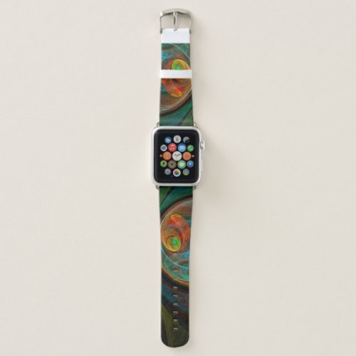 Rebirth Blue Abstract Art Apple Watch Band