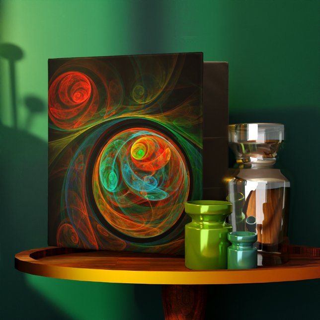 Rebirth Blue Abstract Art Binder (Rebirth Blue Abstract Art Binder)