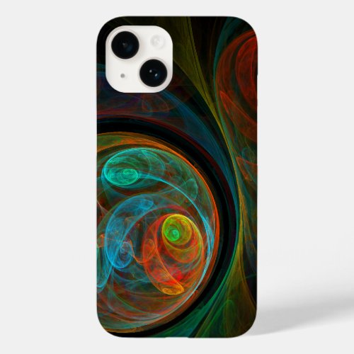 Rebirth Blue Abstract Art Case_Mate iPhone 14 Case