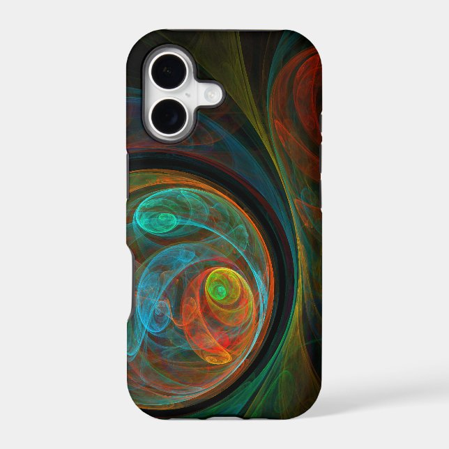 Rebirth Blue Abstract Art Case-Mate iPhone Case (Back)