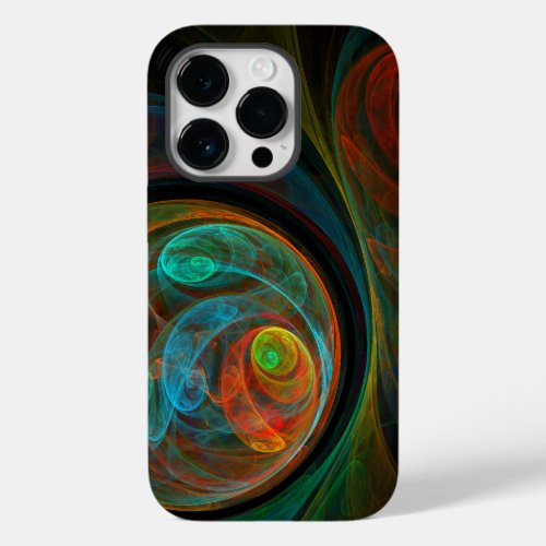 Rebirth Blue Abstract Art Case_Mate iPhone 14 Pro Case