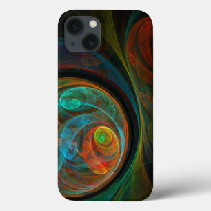 Rebirth Blue Abstract Art iPhone 13 Case