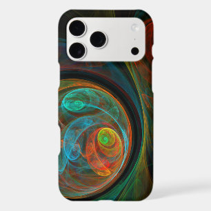 Rebirth Blue Abstract Art iPhone 17 Pro Max Case