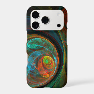 Rebirth Blue Abstract Art iPhone 17 Pro Case