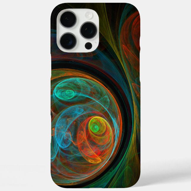 Rebirth Blue Abstract Art Case-Mate iPhone Case (Back)