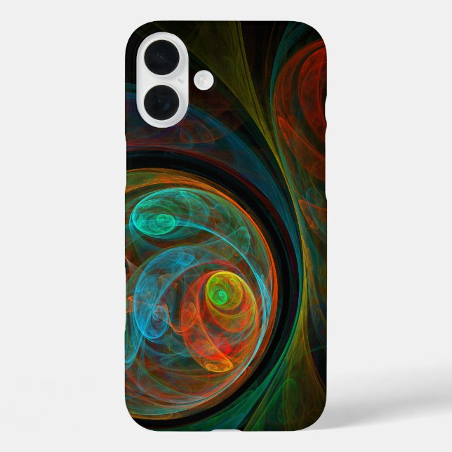 Rebirth Blue Abstract Art Case-Mate iPhone Case (Back)