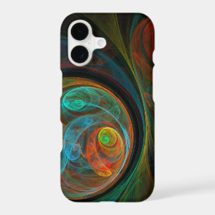 Rebirth Blue Abstract Art iPhone 17 Case