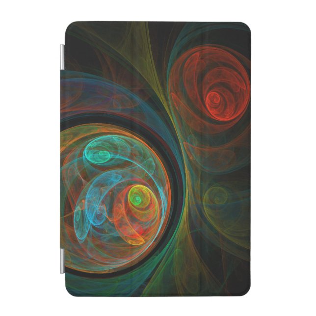 Rebirth Blue Abstract Art iPad Mini Cover (Front)