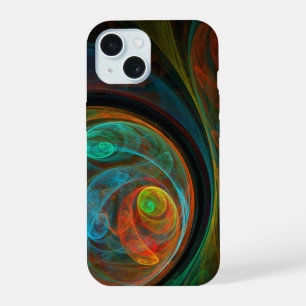 Rebirth Blue Abstract Art iPhone 15 Case