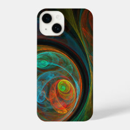 Rebirth Blue Abstract Art iPhone 14 Case