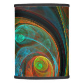 Rebirth Blue Abstract Art Lamp Shade (Front)