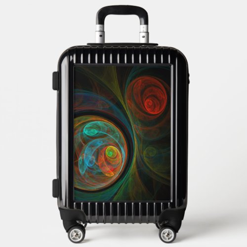 Rebirth Blue Abstract Art Luggage
