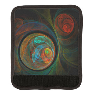 Rebirth Blue Abstract Art Luggage Handle Wrap