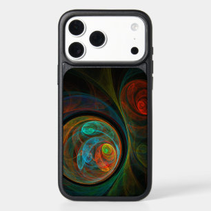 Rebirth Blue Abstract Art iPhone 17 Pro Max Case