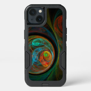 Rebirth Blue Abstract Art iPhone 13 Case