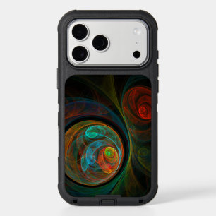 Rebirth Blue Abstract Art iPhone 17 Pro Max Case