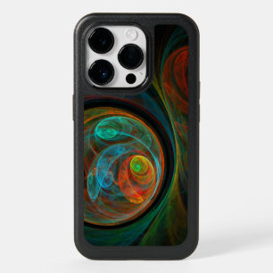 Rebirth Blue Abstract Art OtterBox iPhone 14 Pro Case