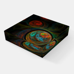 Rebirth Blue Abstract Art Paperweight