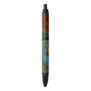 Rebirth Blue Abstract Art Pen