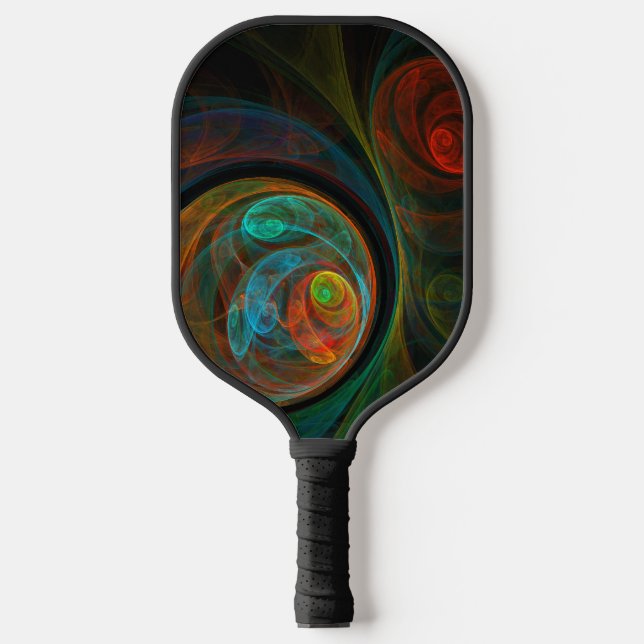 Rebirth Blue Abstract Art Pickleball Paddle (Front)