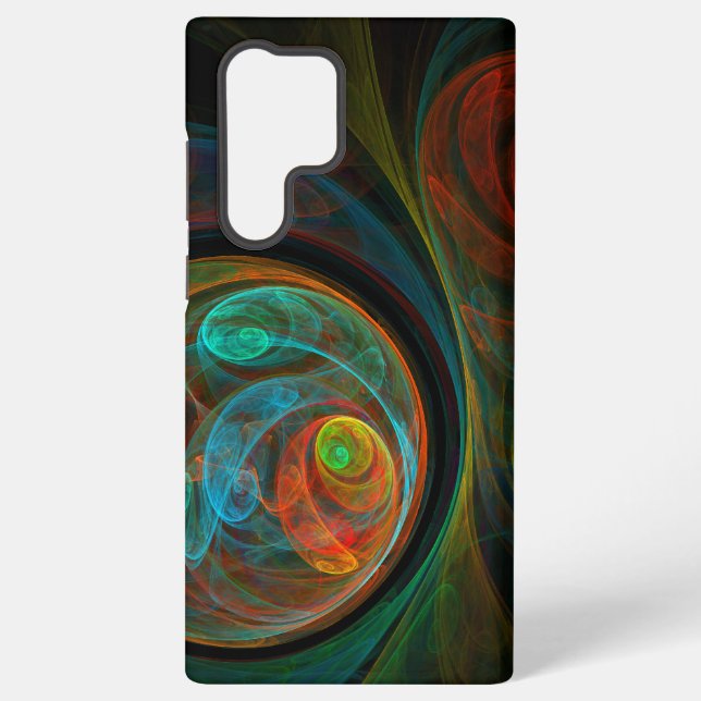 Rebirth Blue Abstract Art Samsung Galaxy Case (Back)