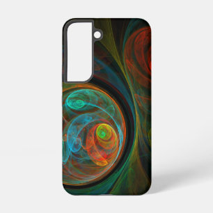 Rebirth Blue Abstract Art Samsung Galaxy S22 Case