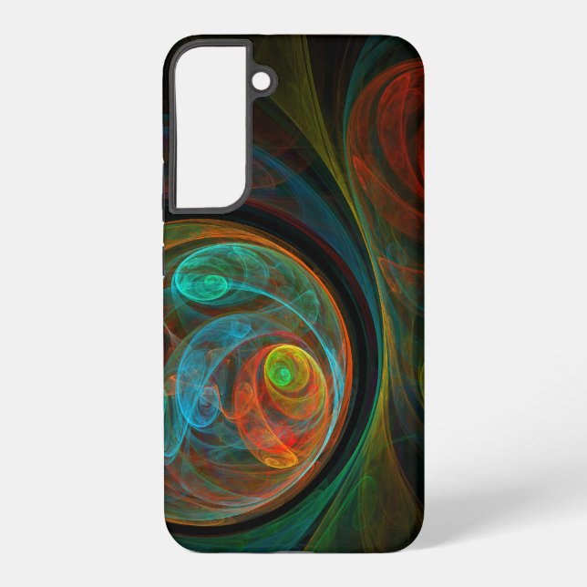 Rebirth Blue Abstract Art Samsung Galaxy Case (Back)