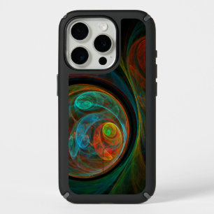 Rebirth Blue Abstract Art iPhone 15 Pro Case