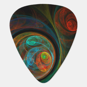 Rebirth Blue Abstract Art Standard Guitar Pick