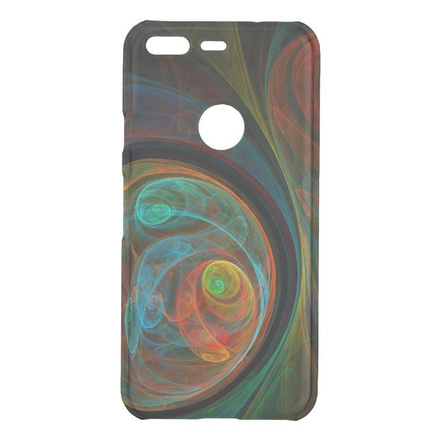 Rebirth Blue Abstract Art Uncommon Google Pixel Case (Back)