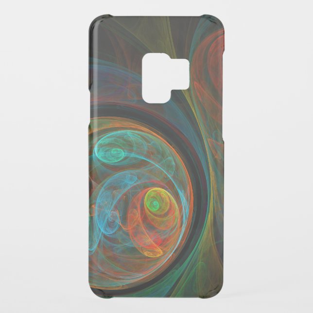 Rebirth Blue Abstract Art Uncommon Samsung Galaxy Case (Back)