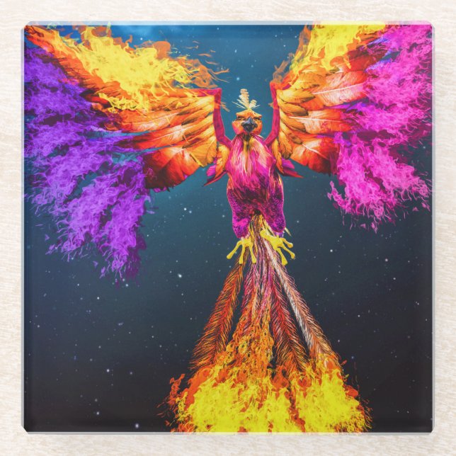 Rebirth Glass Coaster (Front)