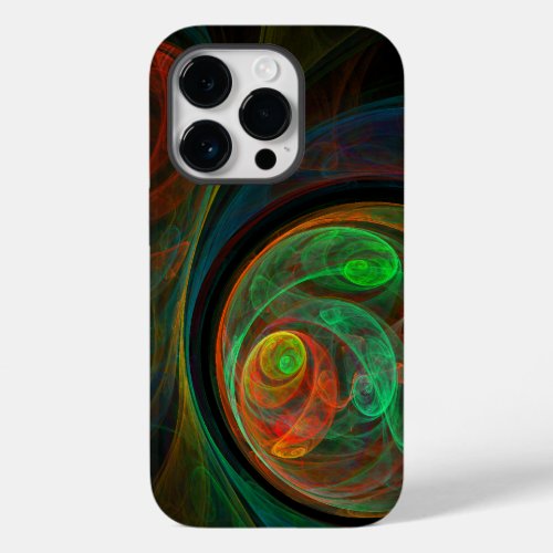 Rebirth Green Abstract Art Case_Mate iPhone 14 Pro Case