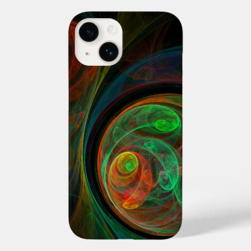 Rebirth Green Abstract Art Case_Mate iPhone 14 Case