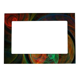 Rebirth Green Abstract Art Magnetic Frame