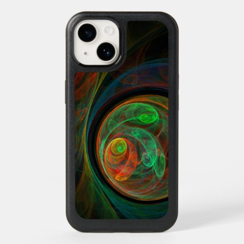 Rebirth Green Abstract Art OtterBox iPhone 14 Case