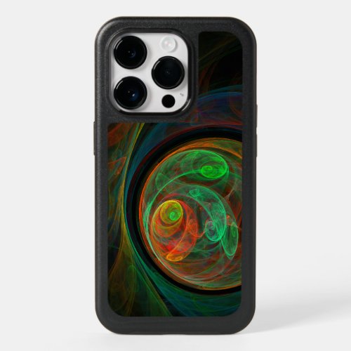 Rebirth Green Abstract Art OtterBox iPhone 14 Pro Case