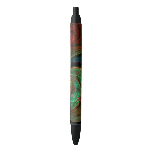 Rebirth Green Abstract Art Pen (Front Vertical)