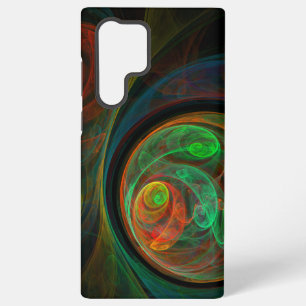 Rebirth Green Abstract Art Samsung Galaxy S22 Ultra Case