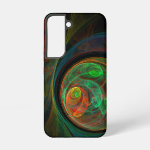 Rebirth Green Abstract Art Samsung Galaxy S22 Case