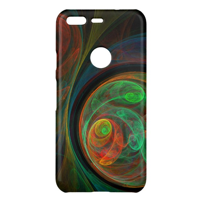 Rebirth Green Abstract Art Uncommon Google Pixel Case (Back)